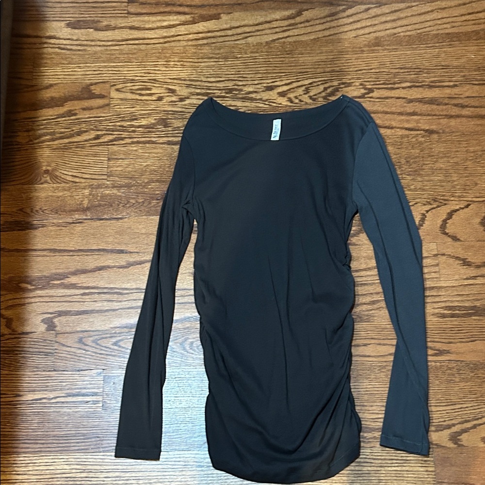 Chic Dark Gray Long Sleeve Women's Top